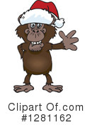 Chimpanzee Clipart #1281162 by Dennis Holmes Designs