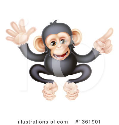 Chimp Clipart #1361901 by AtStockIllustration