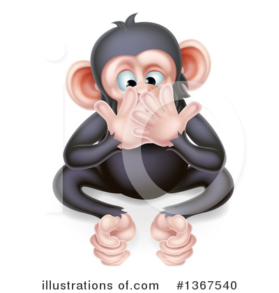 Chimp Clipart #1367540 by AtStockIllustration