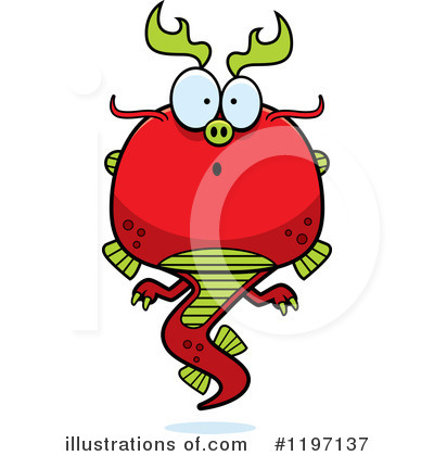 Royalty-Free (RF) Chinese Dragon Clipart Illustration by Cory Thoman - Stock Sample #1197137