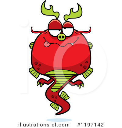 Royalty-Free (RF) Chinese Dragon Clipart Illustration by Cory Thoman - Stock Sample #1197142