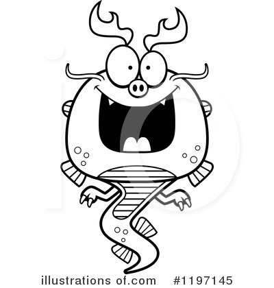Royalty-Free (RF) Chinese Dragon Clipart Illustration by Cory Thoman - Stock Sample #1197145