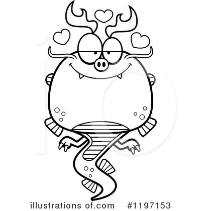 Royalty-Free (RF) Chinese Dragon Clipart Illustration by Cory Thoman - Stock Sample #1197153