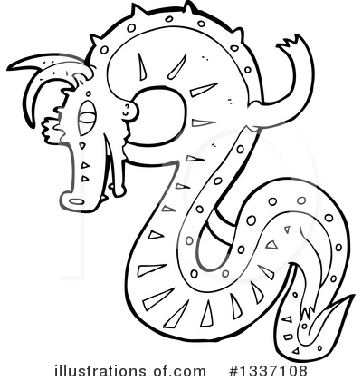 Dragon Clipart #1337108 by lineartestpilot