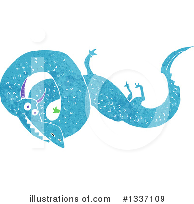 Royalty-Free (RF) Chinese Dragon Clipart Illustration by lineartestpilot - Stock Sample #1337109