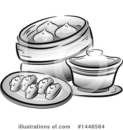 Royalty-Free (RF) Chinese Food Clipart Illustration by BNP Design Studio - Stock Sample #1446584
