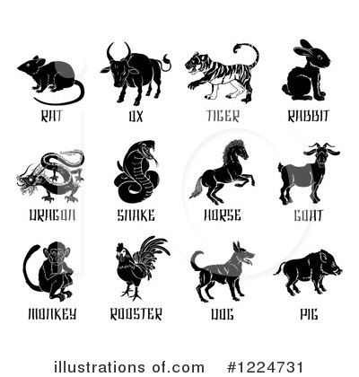 Year Of The Dragon Clipart #1224731 by AtStockIllustration