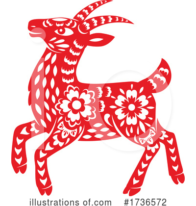 Year Of The Goat Clipart #1736572 by Vector Tradition SM