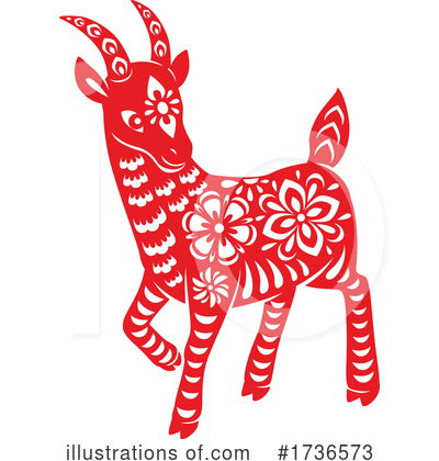 Year Of The Goat Clipart #1736573 by Vector Tradition SM