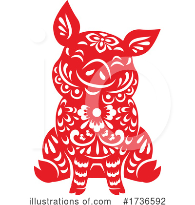 Royalty-Free (RF) Chinese Zodiac Clipart Illustration by Vector Tradition SM - Stock Sample #1736592