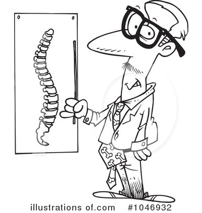 Royalty-Free (RF) Chiropractor Clipart Illustration by toonaday - Stock Sample #1046932