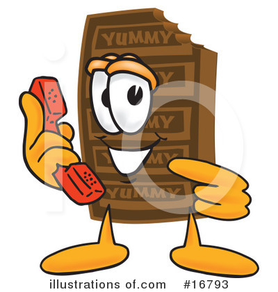 Royalty-Free (RF) Chocolate Character Clipart Illustration by Mascot Junction - Stock Sample #16793