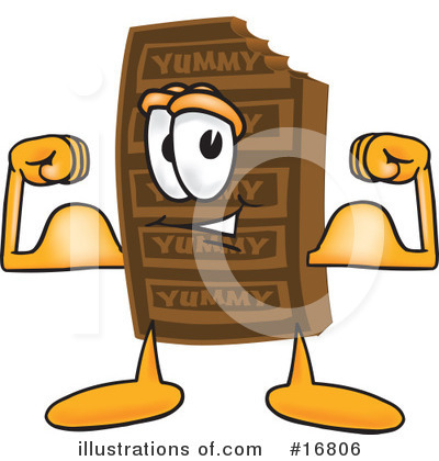 Royalty-Free (RF) Chocolate Character Clipart Illustration by Mascot Junction - Stock Sample #16806