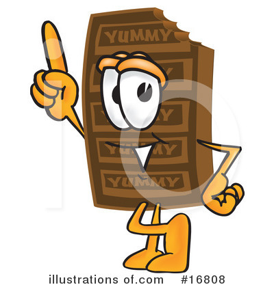 Chocolate Character Clipart #16799 - Illustration by Mascot Junction