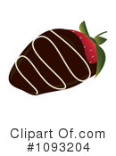 Chocolate Dipped Strawberry Clipart #1093204 by Randomway