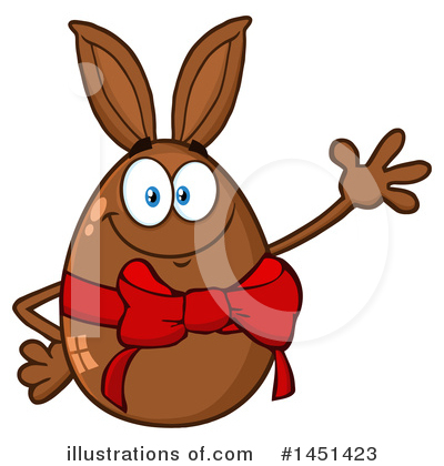 Royalty-Free (RF) Chocolate Egg Clipart Illustration by Hit Toon - Stock Sample #1451423