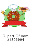 Chocolate Sprinkle Donut Clipart #1306994 by Hit Toon