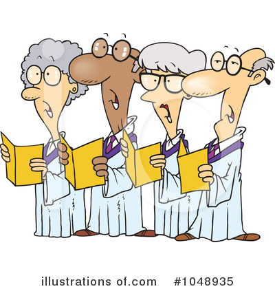 Royalty-Free (RF) Choir Clipart Illustration by toonaday - Stock Sample #1048935