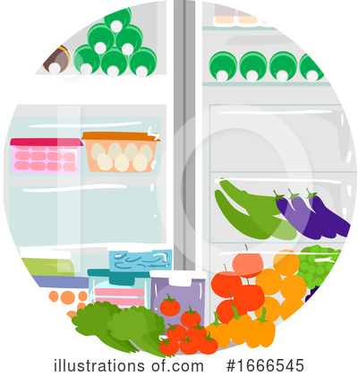 Refrigerator Clipart #1666545 by BNP Design Studio