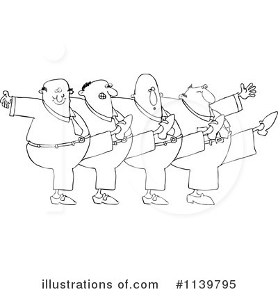 Royalty-Free (RF) Chorus Line Clipart Illustration by djart - Stock Sample #1139795