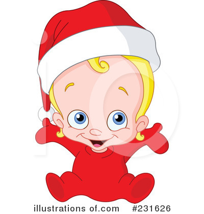 Royalty-Free (RF) Christmas Baby Clipart Illustration by yayayoyo - Stock Sample #231626