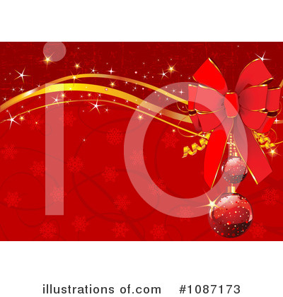 Royalty-Free (RF) Christmas Background Clipart Illustration by Pushkin - Stock Sample #1087173