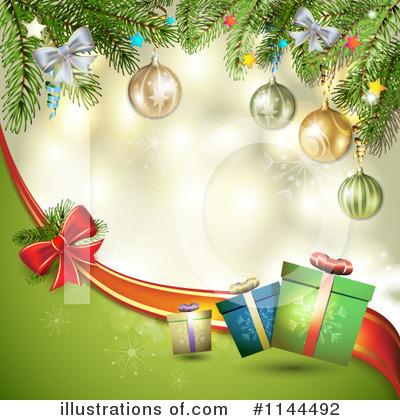 Royalty-Free (RF) Christmas Background Clipart Illustration by merlinul - Stock Sample #1144492
