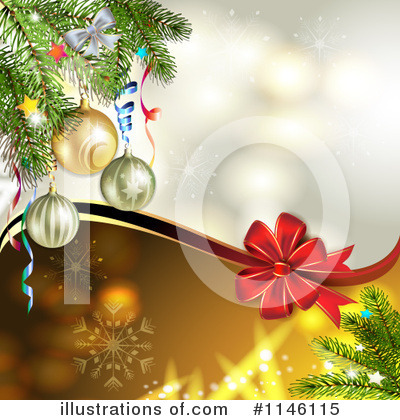 Royalty-Free (RF) Christmas Background Clipart Illustration by merlinul - Stock Sample #1146115