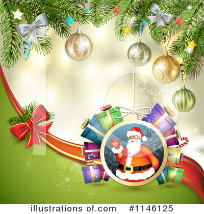 Royalty-Free (RF) Christmas Background Clipart Illustration by merlinul - Stock Sample #1146125