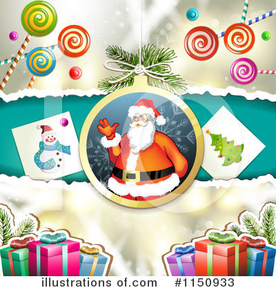 Royalty-Free (RF) Christmas Background Clipart Illustration by merlinul - Stock Sample #1150933