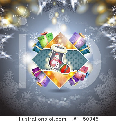 Royalty-Free (RF) Christmas Background Clipart Illustration by merlinul - Stock Sample #1150945