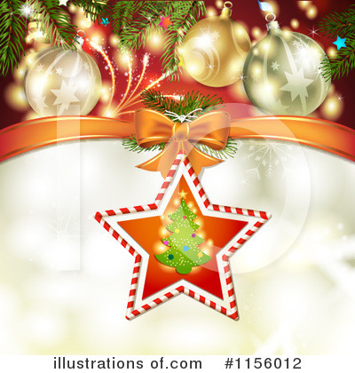 Royalty-Free (RF) Christmas Background Clipart Illustration by merlinul - Stock Sample #1156012
