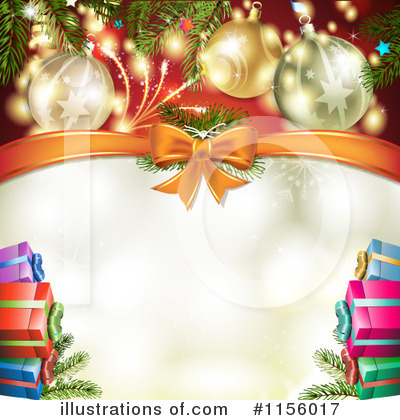 Royalty-Free (RF) Christmas Background Clipart Illustration by merlinul - Stock Sample #1156017
