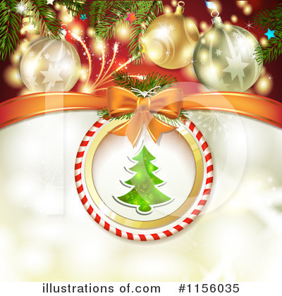 Royalty-Free (RF) Christmas Background Clipart Illustration by merlinul - Stock Sample #1156035