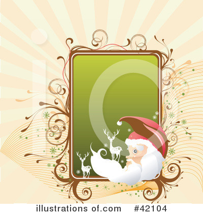 Royalty-Free (RF) Christmas Background Clipart Illustration by L2studio - Stock Sample #42104