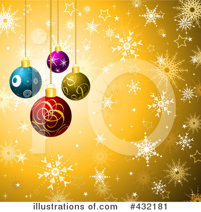Royalty-Free (RF) Christmas Background Clipart Illustration by KJ Pargeter - Stock Sample #432181