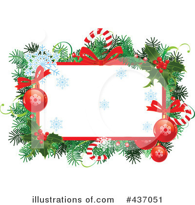 Royalty-Free (RF) Christmas Background Clipart Illustration by Pushkin - Stock Sample #437051