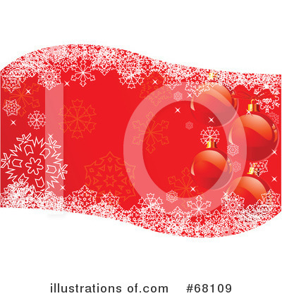 Royalty-Free (RF) Christmas Background Clipart Illustration by Pushkin - Stock Sample #68109
