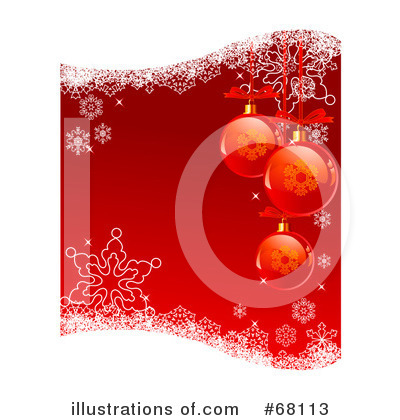 Royalty-Free (RF) Christmas Background Clipart Illustration by Pushkin - Stock Sample #68113