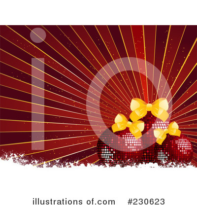Royalty-Free (RF) Christmas Balls Clipart Illustration by elaineitalia - Stock Sample #230623