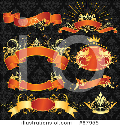 Royalty-Free (RF) Christmas Banner Clipart Illustration by OnFocusMedia - Stock Sample #67955