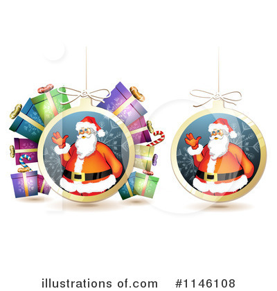 Royalty-Free (RF) Christmas Bauble Clipart Illustration by merlinul - Stock Sample #1146108