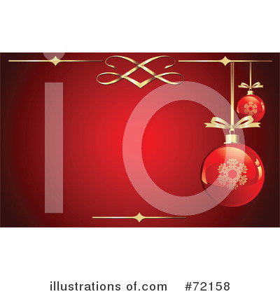 Royalty-Free (RF) Christmas Bauble Clipart Illustration by Pushkin - Stock Sample #72158