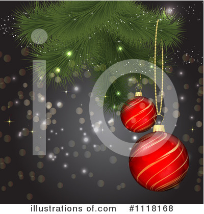 Royalty-Free (RF) Christmas Baubles Clipart Illustration by KJ Pargeter - Stock Sample #1118168