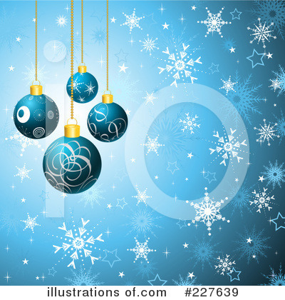 Royalty-Free (RF) Christmas Baubles Clipart Illustration by KJ Pargeter - Stock Sample #227639