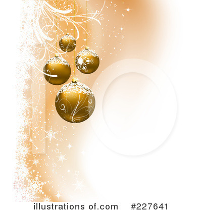 Royalty-Free (RF) Christmas Baubles Clipart Illustration by KJ Pargeter - Stock Sample #227641