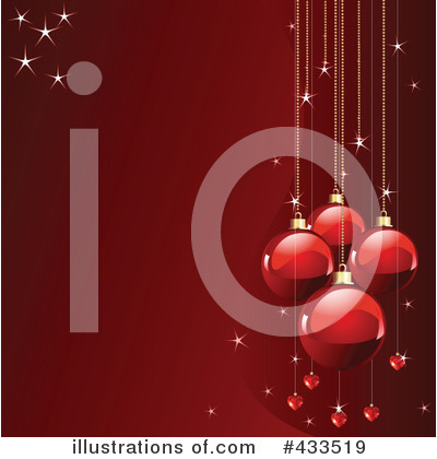 Royalty-Free (RF) Christmas Baubles Clipart Illustration by Pushkin - Stock Sample #433519