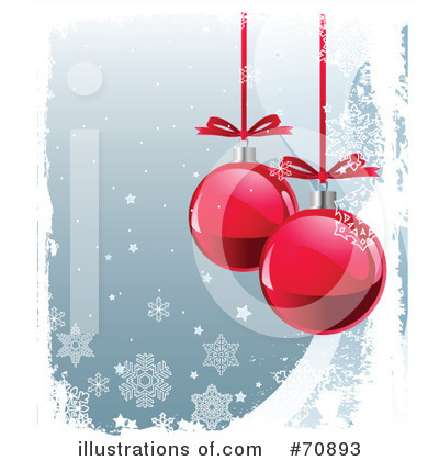 Royalty-Free (RF) Christmas Baubles Clipart Illustration by Pushkin - Stock Sample #70893