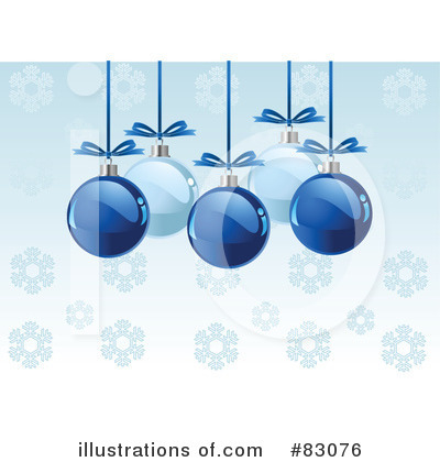 Royalty-Free (RF) Christmas Baubles Clipart Illustration by Pushkin - Stock Sample #83076