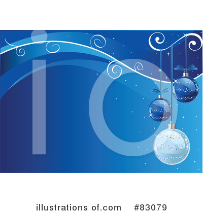 Royalty-Free (RF) Christmas Baubles Clipart Illustration by Pushkin - Stock Sample #83079